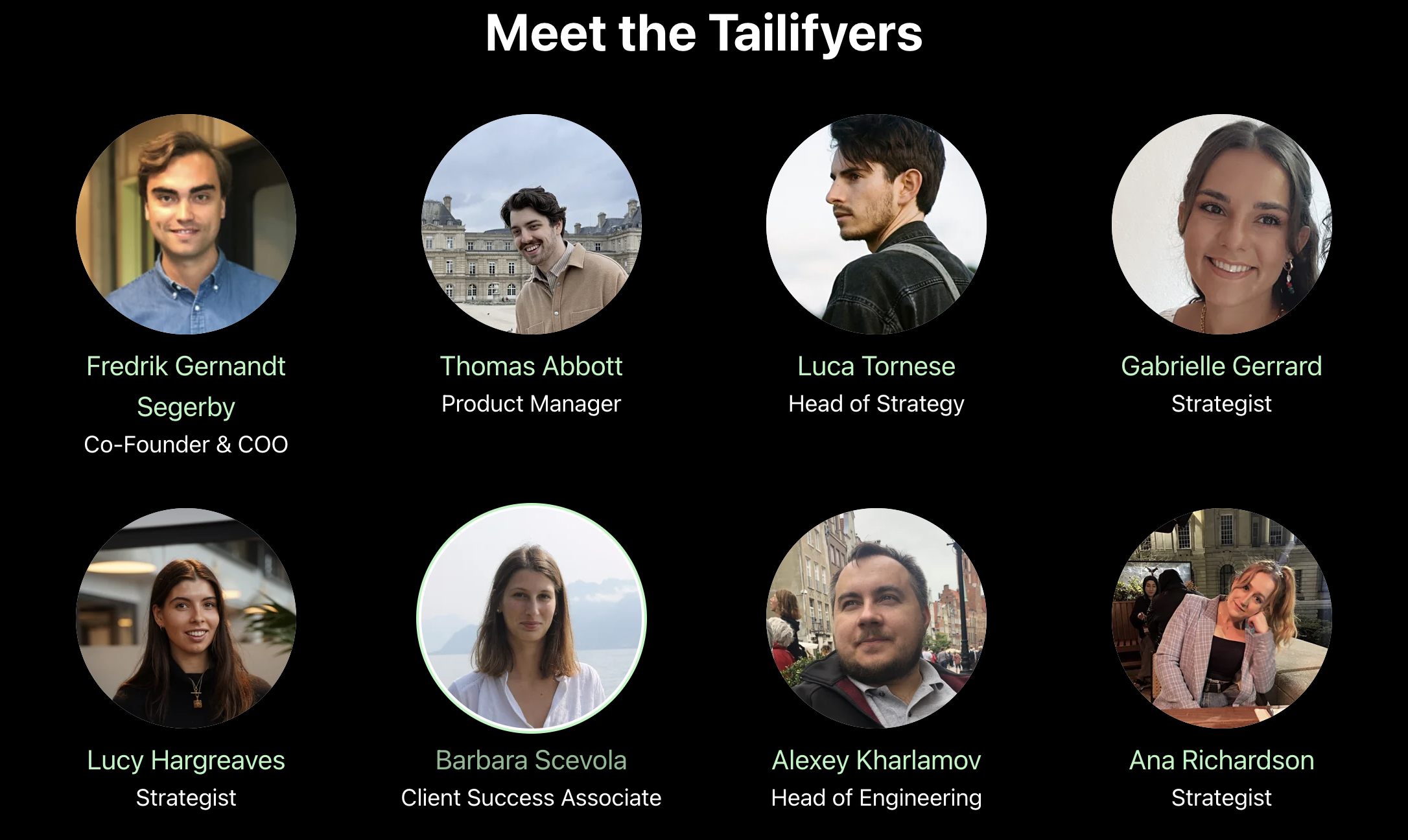 Tailify career site